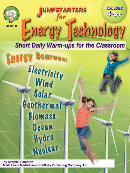 Title details for Jumpstarters for Energy Technology, Grades 4 - 8+ by Schyrlet Cameron - Available
